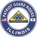 Patriot Guard Riders Illinois State Round Vinyl Decal