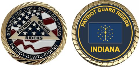 Patriot Guard Riders Indiana Challenge Coin