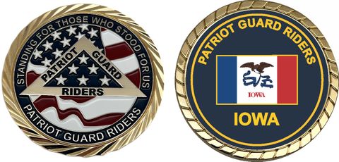 Patriot Guard Riders Iowa Challenge Coin