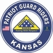 Patriot Guard Riders Kansas State Round Vinyl Decal