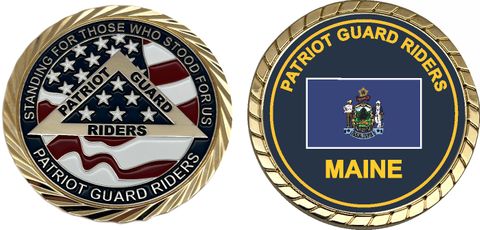 Patriot Guard Riders Maine Challenge Coin