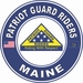 Patriot Guard Riders Maine State Round Vinyl Decal