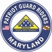 Patriot Guard Riders Maryland State Round Vinyl Decal