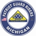 Patriot Guard Riders Michigan State Round Vinyl Decal