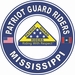 Patriot Guard Riders Mississippi State Round Vinyl Decal