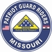 Patriot Guard Riders Missouri State Round Vinyl Decal