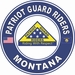 Patriot Guard Riders Montana State Round Vinyl Decal