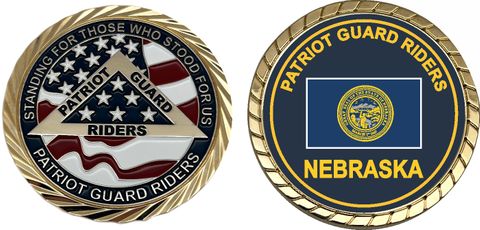Patriot Guard Riders Nebraska Challenge Coin
