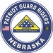 Patriot Guard Riders Nebraska State Round Vinyl Decal