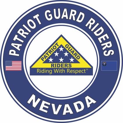 Patriot Guard Riders Nevada State Round Vinyl Decal