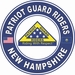 Patriot Guard Riders New Hampshire State Round Vinyl Decal