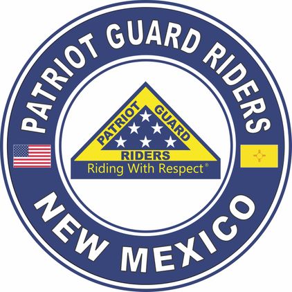Patriot Guard Riders New Mexico State Round Vinyl Decal
