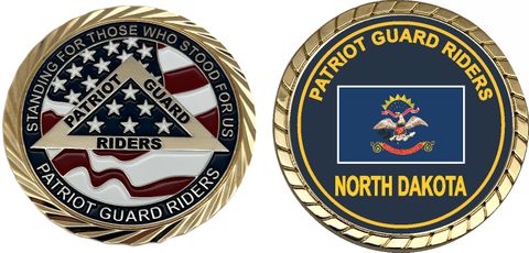 Patriot Guard Riders North Dakota Challenge Coin