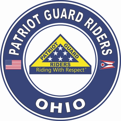 Patriot Guard Riders Ohio State Round Vinyl Decal