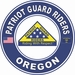 Patriot Guard Riders Oregon State Round Vinyl Decal