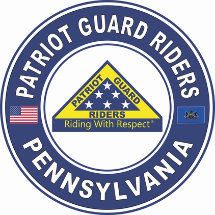 Patriot Guard Riders Pennsylvania State Round Vinyl Decal