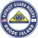 Patriot Guard Riders Rhode Island State Round Vinyl Decal