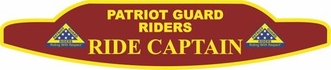 Patriot Guard Riders Ride Captain Cling Banner
