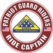 Patriot Guard Riders Ride Captain Round Vinyl Decal