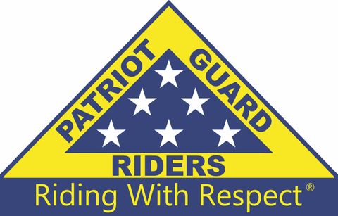 Patriot Guard Riders "Riding With Respect" 5" Die Cut Magnet