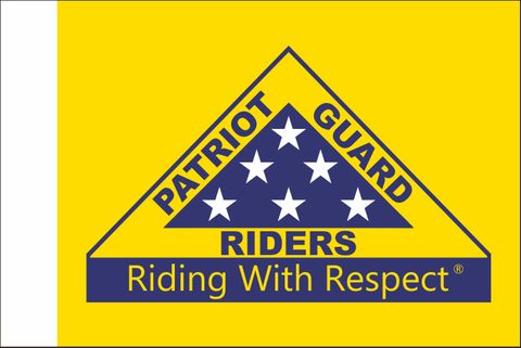 Patriot Guard Riders "Riding With Respect" 6" x 9" Motorcycle Flag
