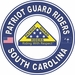 Patriot Guard Riders South Carolina State Round Vinyl Decal