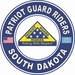 Patriot Guard Riders South Dakota State Round Vinyl Decal