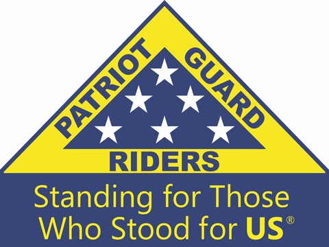 Patriot Guard Riders "Standing For Those Who Stood For Us" 5" Die Cut Magnet