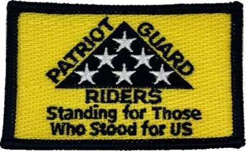 Patriot Guard Riders "Standing for Those Who Stood for Us" Logo Rectangle Patch