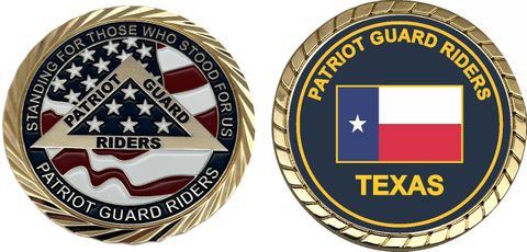 Patriot Guard Riders Texas Challenge Coin