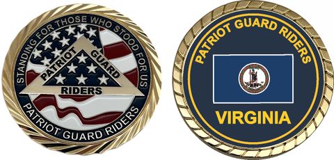 Patriot Guard Riders Virginia Challenge Coin