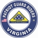 Patriot Guard Riders Virginia State Round Vinyl Decal