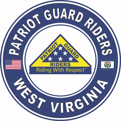 Patriot Guard Riders West Virginia State Round Vinyl Decal