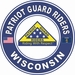 Patriot Guard Riders Wisconsin State Round Vinyl Decal