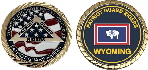 Patriot Guard Riders Wyoming Challenge Coin