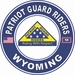 Patriot Guard Riders Wyoming State Round Vinyl Decal