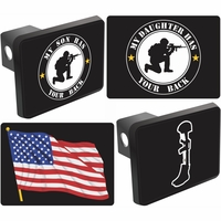Patriotic Trailer Hitch Covers Thumbnail Illustration
