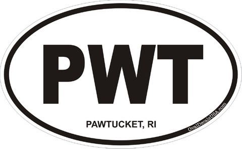 Pawtucket Rhode Island Oval Decal