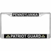 Pennsylvania Patriot Guard Automobile License Plate Frame