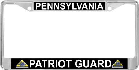 Pennsylvania Patriot Guard Automobile License Plate Frame