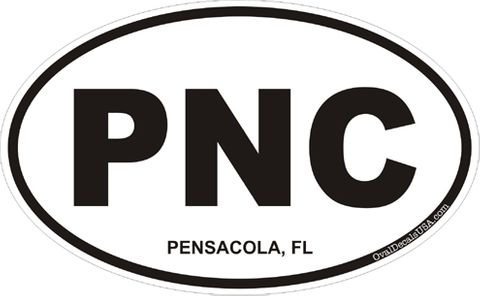 Pensacola Florida Oval Decal