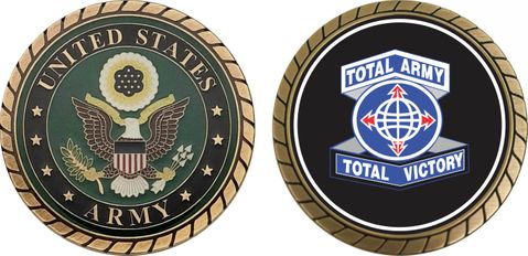 U.S. Army Personnel Command Unit Crest Challenge Coin