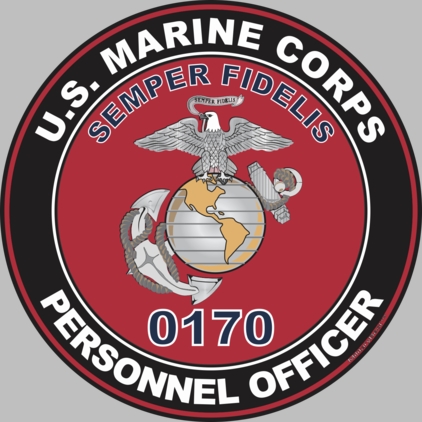 U.S.M.C. MOS 0170 Personnel Officer Decal
