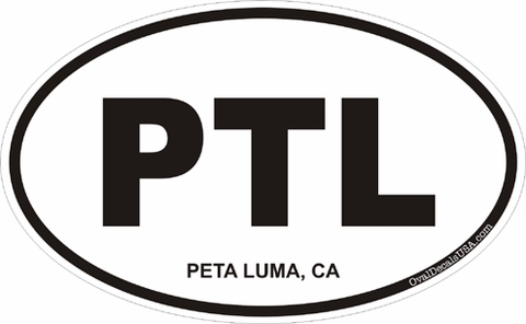Peta Luma California Oval Decal