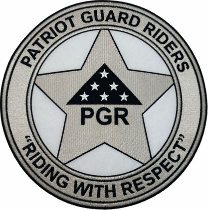 PGR 10" Round Concho Patch with Metallic Thread