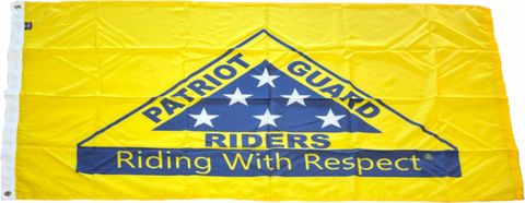 MADE in USA - PGR Riding With Respect 3' x 5' Parade Flag