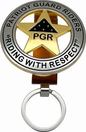 PGR Concho "Riding With Respect" Key Fob Keyring