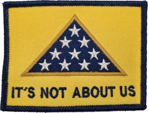 Patriot Guard Riders "It's Not About Us" Patch