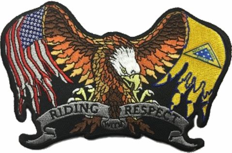 Patriot Guard Riders Large Eagle Flag Patch