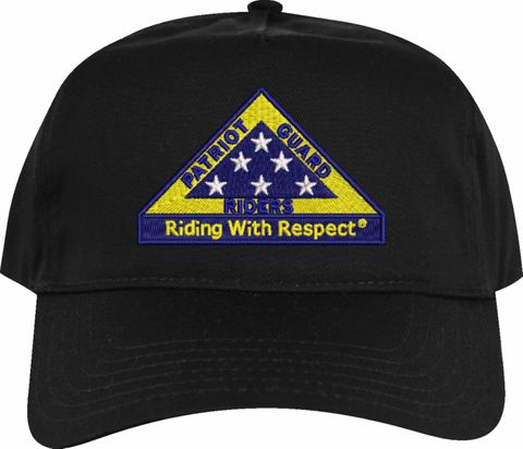 PGR National Staff "Riding With Respect" Black Cap (Made in the USA)